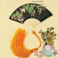 SF-7贝壳扇之莺啼葡萄绿